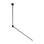 Потолочный светильник черного цвета с поворотным вытянутым плафоном Trumpet tube варинант исполнения - 1 | Loft Concept в Твери