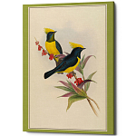 Постер на холсте с изображением птиц Blooming Birds Poster варинант исполнения - 9 | Loft Concept в Твери