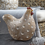 Статуэтка курица с текстурной поверхностью бежевого цвета Rustic Chicken варинант исполнения - 3 | Loft Concept в Твери