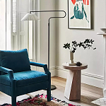 Дизайнерский журнальный стол с круглой каменной столешницей Utezu варинант исполнения - 2 | Loft Concept в Твери