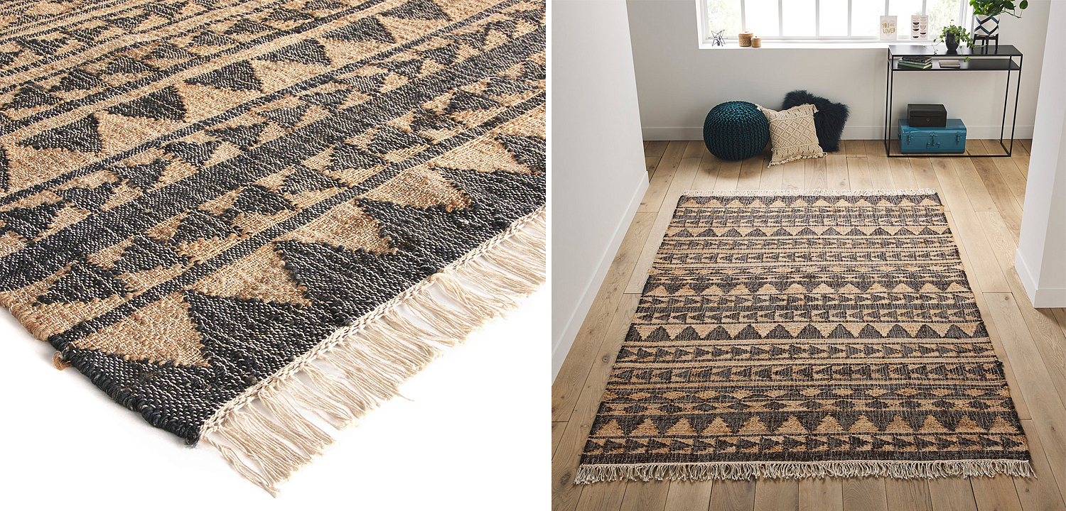 Ковер с бахромой Carpet Graphic Design Triangles Ковер с бахромой Carpet Graphic Design Triangles - Loft-Concept в Твери