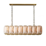 Люстра с абажуром из прямоугольных мраморных панелей Calling to Shine варинант исполнения - 7 | Loft Concept в Твери