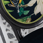 Стул чёрный из натурального бука с изображением птица в саду Blooming Magnolias варинант исполнения - 3 | Loft Concept в Твери