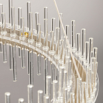 Люстра круглая с прозрачными стеклянными трубками 51 см Nembus варинант исполнения - 11 | Loft Concept в Твери