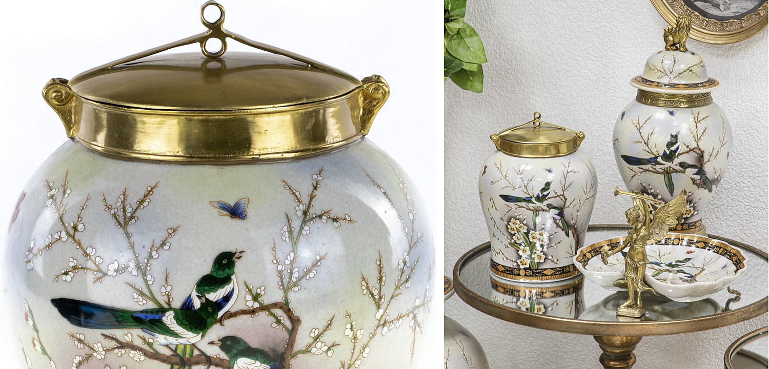 Ваза Magpies on Cherry Blossom Vase Ваза Magpies on Cherry Blossom Vase - Loft-Concept в Твери
