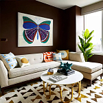 Дизайнерский журнальный столик чёрный с круглой столешницей Arycy варинант исполнения - 4 | Loft Concept в Твери