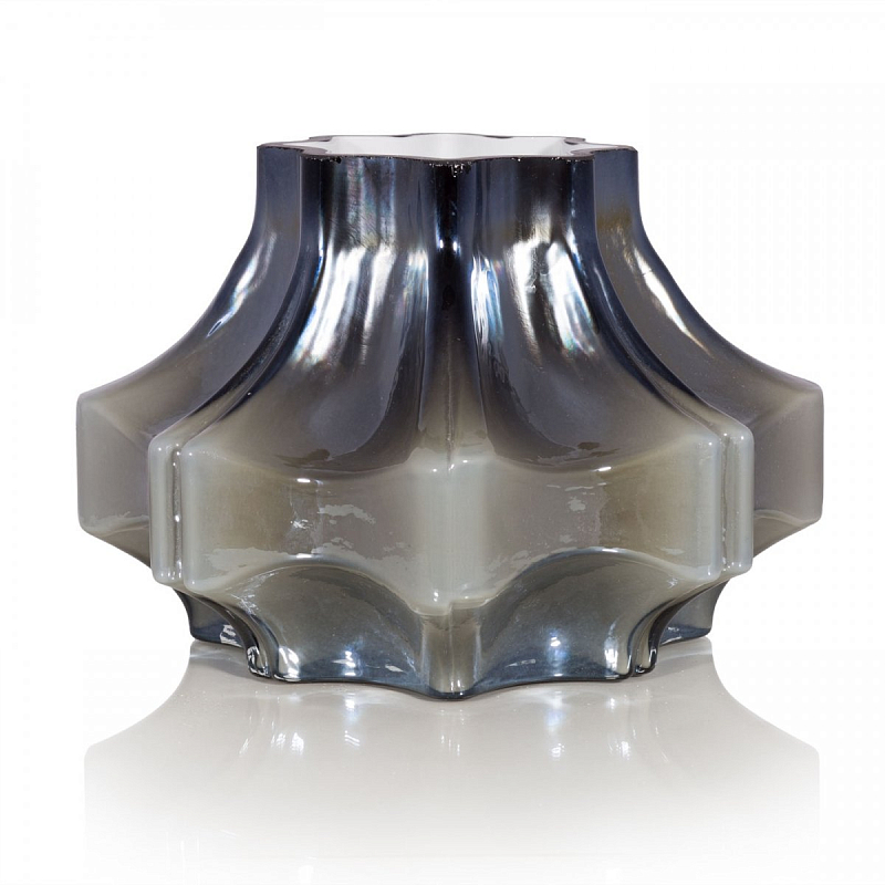 Стеклянная ваза Pedestal малая Серый в Твери | Loft Concept 
