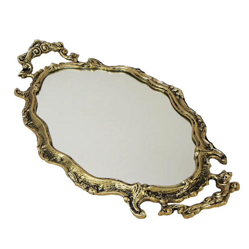 Поднос декоративный бронзовый Serving De Bronze Бронза в Твери | Loft Concept 