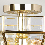 Потолочный светильник шестигранной формы с прозрачными стеклянным плафоном Elstead Lighting варинант исполнения - 10 | Loft Concept в Твери