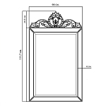 Зеркало настенное в раме Venetian Mirror варинант исполнения - 2 | Loft Concept в Твери