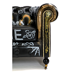 Диван в Лофт Честерфильд граффити из винтажной кожи GRAFFITI PARA Chesterfield варинант исполнения - 6 | Loft Concept в Твери