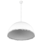 Подвесной светильник в форме купола белого цвета с ажурной бахромой Tactile Line варинант исполнения - 4 | Loft Concept в Твери