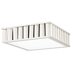 Потолочный светильник квадратный с гофрированным серебрянным абажуром Millennium варинант исполнения - 2 | Loft Concept в Твери