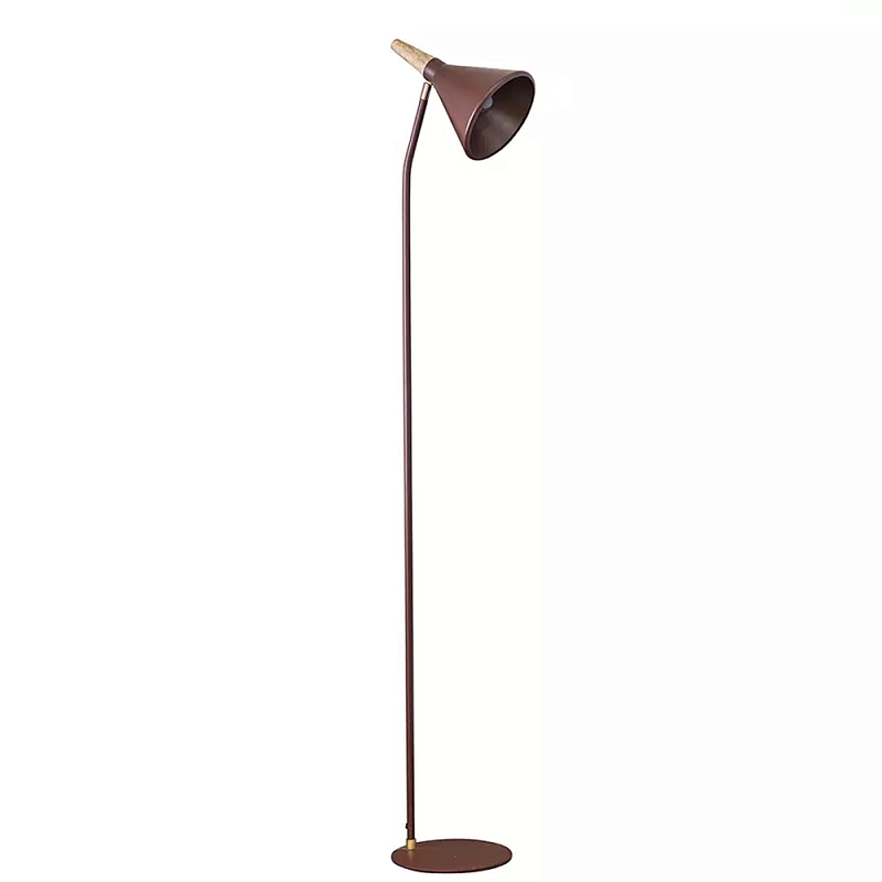 Торшер с конусообразным плафоном Plum Floor Lamp Сливовый Бежевый в Твери | Loft Concept 