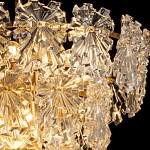 Люстра многоярусная с объемными прозрачными цветами Hanging Flowers варинант исполнения - 5 | Loft Concept в Твери