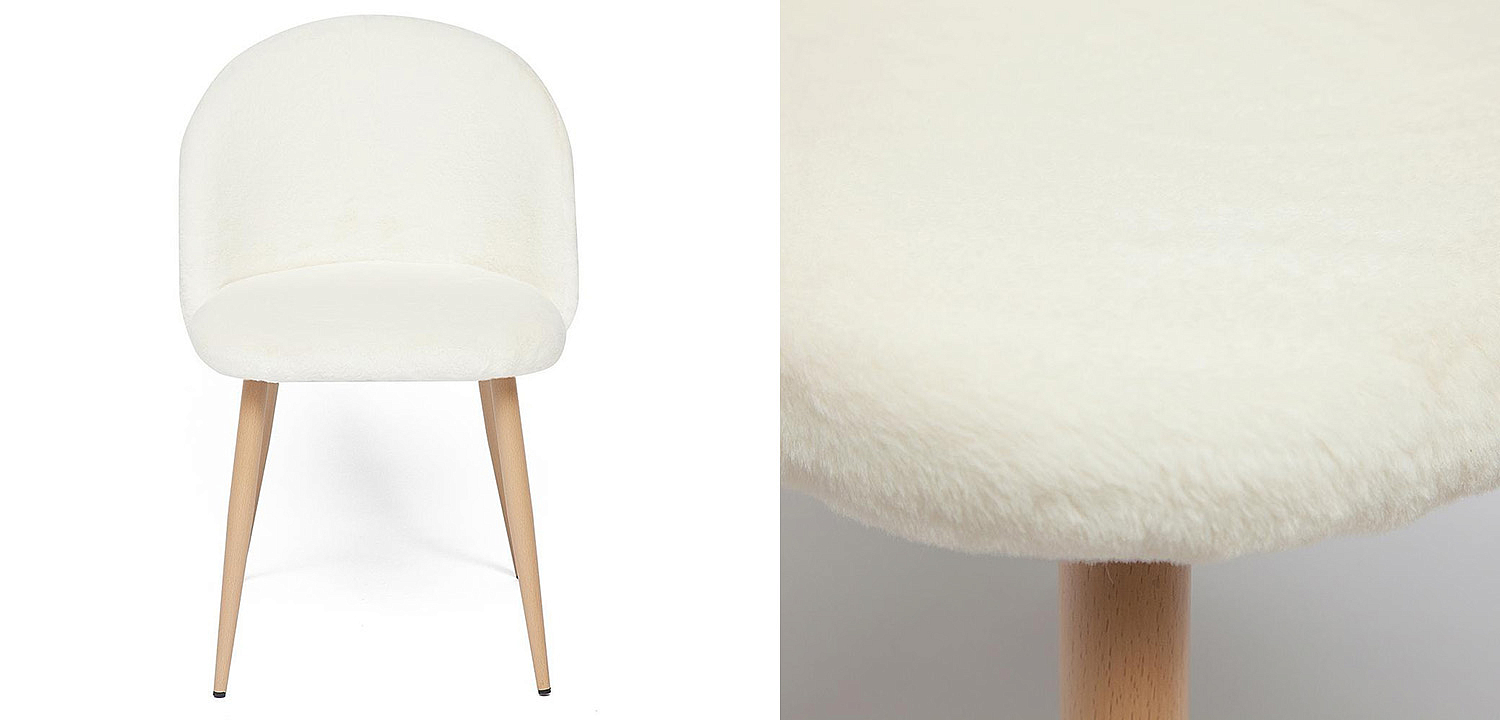 Стул Lea white plush - Loft-Concept в Твери