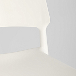 Пластиковый стул на ножках из массива бука Ferret White варинант исполнения - 9 | Loft Concept в Твери