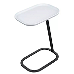 Столик приставной с прямоугольной серой столешницей Steel Stable Table варинант исполнения - 2 | Loft Concept в Твери