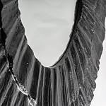 Зеркало в фактурной черной раме в современном стиле Black Maelstrom варинант исполнения - 3 | Loft Concept в Твери