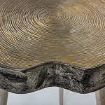 Металлический столик со столешницей в виде слеба Slabby варинант исполнения - 4 | Loft Concept в Твери