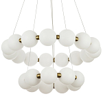 Многоярусная кольцевая люстра с плафонами шары Rings Suspension Light Chandelier варинант исполнения - 1 | Loft Concept в Твери