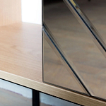 ТВ-тумба с зеркальным декором Serena TV-Stand варинант исполнения - 4 | Loft Concept в Твери