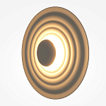 Бра круглое Soft Halo бежевый варинант исполнения - 3 | Loft Concept в Твери