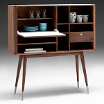 Дизайнерский комод-буфет на высоких ножках с выдвижными ящиками и открытыми полками Joshar варинант исполнения - 2 | Loft Concept в Твери