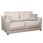 Диван двухместный раскладной светло-серый с кантом Pride варинант исполнения - 1 | Loft Concept в Твери