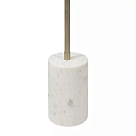 Торшер золотистый с 2-мя подвижными плафонами на белом мраморном основании Streams of Light варинант исполнения - 3 | Loft Concept в Твери