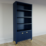 Книжный Стеллаж Elsa Dreams Blue с задней стенкой варинант исполнения - 2 | Loft Concept в Твери