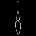 Подвесной светильник обрамленный элементами в виде кристаллов Smooth Shine варинант исполнения - 3 | Loft Concept в Твери