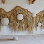 Большая дизайнерская Инсталляция из соломы RAFFIA Installation  варинант исполнения - 2 | Loft Concept в Твери