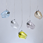 Люстра линейная с 5-ю разноцветными стеклянными плафонами Kaleido варинант исполнения - 4 | Loft Concept в Твери