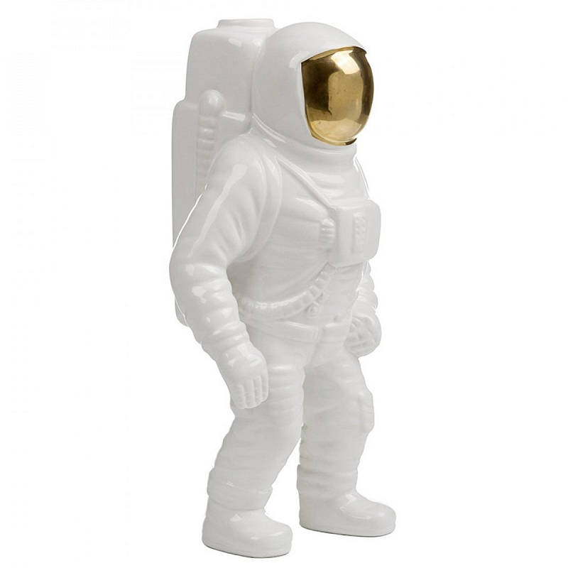 Статуэтка SELETTI Starman Vase Глянцевое золото Белый Статуэтка SELETTI Starman Vase Глянцевое золото Белый в Твери | Loft Concept