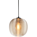 Подвесной светильник со стеклянным рельефным плафоном хром Perforated Glass 25 варинант исполнения - 1 | Loft Concept в Твери