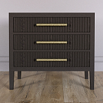 Тумба Primo  с тремя ящиками шпон темный орех варинант исполнения - 2 | Loft Concept в Твери