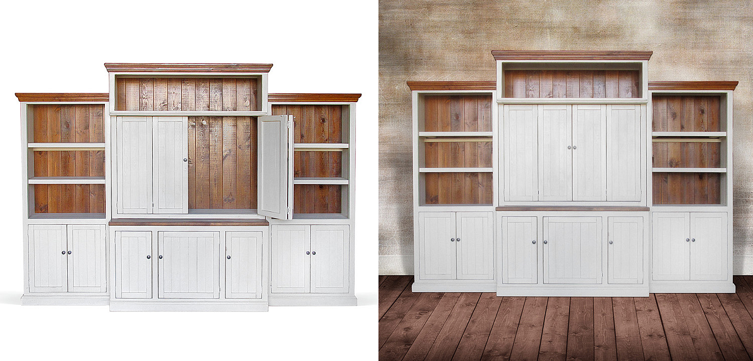 Шкаф-стеллаж Venanzo Provence HARMONIE Weathered White Шкаф-стеллаж Venanzo Provence HARMONIE Weathered White - Loft-Concept в Твери
