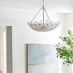 Люстра декорированная цветами из стекла Lightness of Flowers варинант исполнения - 3 | Loft Concept в Твери