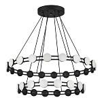 Люстра двухъярусная с круглыми светодиодными источниками света Maxine Light варинант исполнения - 3 | Loft Concept в Твери