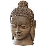 Статуэтка из камня Голова Будды Stone Buddha Head варинант исполнения - 2 | Loft Concept в Твери