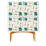 Тумба  с рисунком Short Pina Colada Orange варинант исполнения - 1 | Loft Concept в Твери