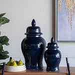 Ваза с крышкой однотонная Высота 31 см Chinoiserie Ceramics варинант исполнения - 8 | Loft Concept в Твери