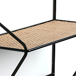 Настенная вешалка с полкой из ротанга Bourn Shelf-hanger варинант исполнения - 4 | Loft Concept в Твери