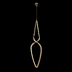 Подвесной светильник обрамленный элементами в виде кристаллов Smooth Shine варинант исполнения - 1 | Loft Concept в Твери