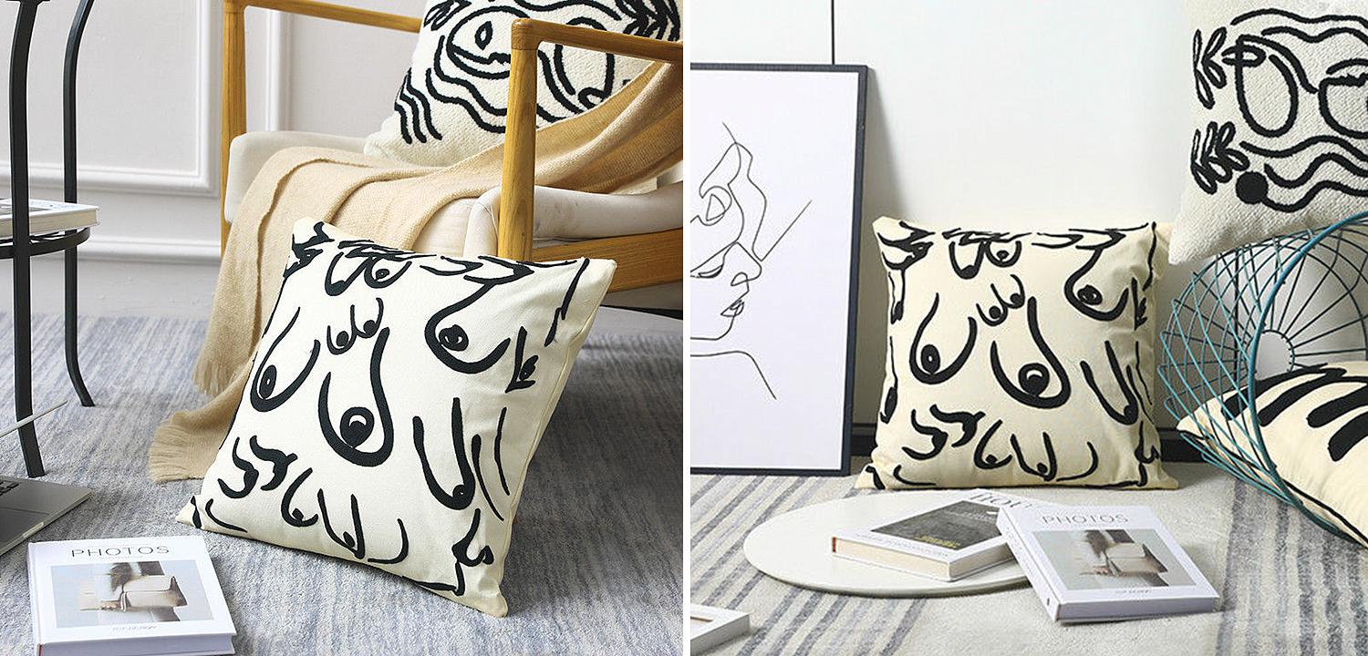 Декоративная подушка Breast Pattern Cushion Декоративная подушка Breast Pattern Cushion - Loft-Concept в Твери