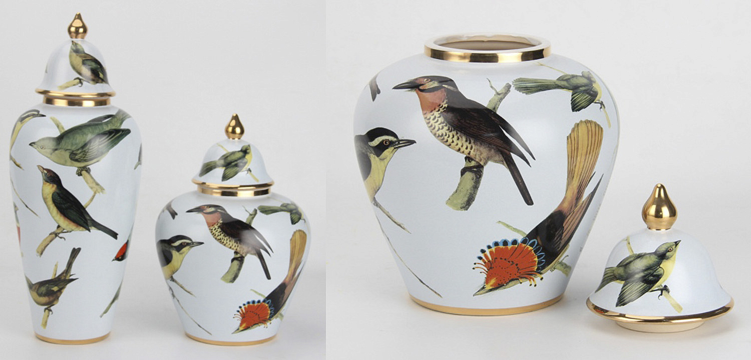 Ваза Blue Birds small Ваза Blue Birds small - Loft-Concept в Твери