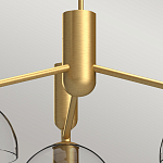 Люстра с 3-мя прозрачными полусферическими плафонами из стекла Alora Mood варинант исполнения - 3 | Loft Concept в Твери