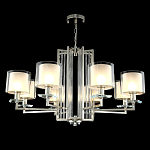 Люстра с 8-ю цилиндрическими плафонами из стекла Laurent варинант исполнения - 8 | Loft Concept в Твери