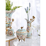 Шкатулка голубого цвета с цветочными орнаментами Blue Garden варинант исполнения - 6 | Loft Concept в Твери